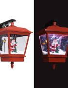 vidaXL Коледна LED лампа за стена с Дядо Коледа червена 40x27x45 см