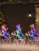 vidaXL Коледна сцена "Тримата влъхви" с 504 LED 70x50 см