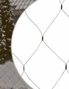 vidaXL Коледна светеща мрежа топло бяла 3x3 м 306 LED закрито/открито