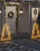 vidaXL Коледна светеща украса елха с шипове 115 LED 90 см
