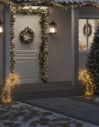 vidaXL Коледна светеща украса с шипове метеор 80 LED 62 см