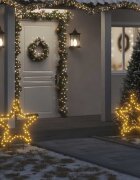 vidaXL Коледна светеща украса с шипове звезда 115 LED 85 см