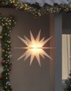 vidaXL Коледни лампи с LED 3 бр сгъваеми бели 100 см