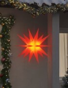 vidaXL Коледни лампи с LED 3 бр сгъваеми червени 100 см