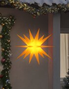 vidaXL Коледни лампи с LED 3 бр сгъваеми жълти 100 см