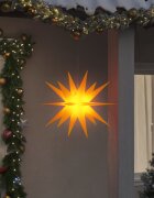vidaXL Коледни лампи с LED 3 бр сгъваеми жълти 57 см