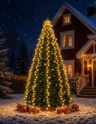 vidaXL Коледни лампички мрежа с 500 LED 500 см
