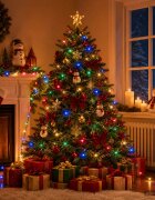 vidaXL Коледни лампички с двуцветен режим 150 LED светодиода