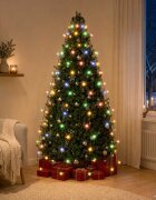 vidaXL Коледни лампички за елха тип мрежа 150 LED многоцветни 150 см