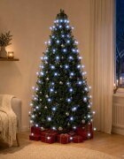 vidaXL Коледни лампички за елха тип мрежа 150 LED сини 150 см