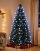 vidaXL Коледни лампички за елха тип мрежа 180 LED сини 180 см