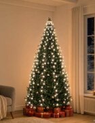 vidaXL Коледни лампички за елха тип мрежа 250 LED студено бяло 250 см