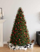 vidaXL Коледни топки 100 бр виненочервени 3 / 4 / 6 см