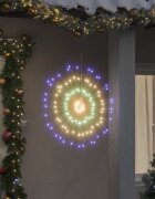 vidaXL Коледни звездни светлини 140 LED 8 бр многоцветна 17 см