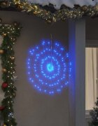 vidaXL Коледни звездни светлини 140 LED синьо 17 см