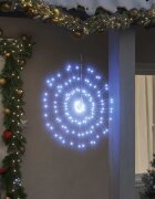 vidaXL Коледни звездни светлини 140 LED студено бяло 17 см