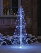 vidaXL Коледно дърво 100 LED светодиода Синьо 120 cm Акрил