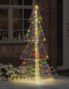 vidaXL Коледно дърво 240 LED светодиода Многоцветен 180 cm Акрил