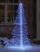 vidaXL Коледно дърво 240 LED светодиода Синьо 180 cm Акрил