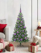vidaXL Коледно дърво Зелен 120 cm ПВЦ