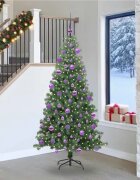 vidaXL Коледно дърво Зелен 240 cm ПВЦ