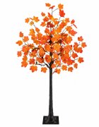 vidaXL Коледно LED кленово дърво Кафяво 120 cm Пластмаса