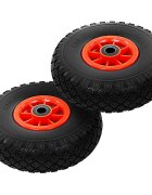 vidaXL Колела за транспортна количка 2 бр твърд PU 300-4 (260x85)