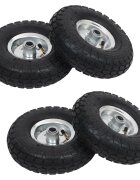 vidaXL Колела за транспортна количка 4 бр каучук 410/350-4 (260x83)