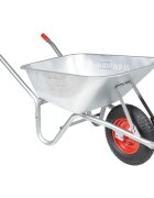 vidaXL Количка 90 л 150 кг Поцинкована стомана и пластмаса