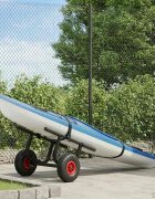 vidaXL Количка за каяк 90 кг алуминий