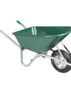 vidaXL Количка за колички зелена 90 л 150 кг поцинкована стомана и пластмаса
