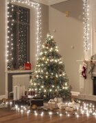vidaXL Компактен LED стринг с 3000 LED студено бяло 65 м PVC