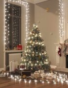 vidaXL Компактен LED стринг с 400 LED студено бяло 13 м PVC