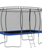 vidaXL Комплект батут правоъгълен 335x244x90 см 150 кг