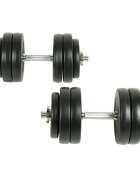 vidaXL Комплект дъмбели 30 кг.