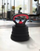 vidaXL Комплект дъмбели щанга и гири 4 в 1 20 кг Черен и Червен