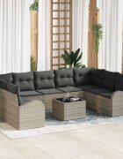 vidaXL Комплект дивани 10 бр. Светлосиво