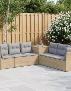 vidaXL Комплект дивани 7 бр. Бежов и Светло Сив 234 x 234 x 85 см