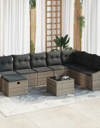 vidaXL Комплект дивани 8 бр. полиратан