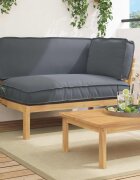 vidaXL Комплект дивани с възглавница Антрацит 133 x 92 x 69 см