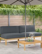 vidaXL Комплект дивани с възглавница Антрацит 240 x 92 x 69 см