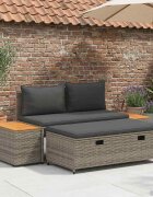 vidaXL Комплект дивани за открито 4 -Seater 4 бр. 55 x 30 x 39 см