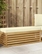 vidaXL Комплект дивани за открито Бяло и кремаво 115 x 43 x 45 см