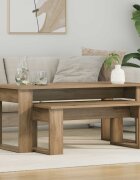 vidaXL Комплект кафе маса 2 бр. Дъб 100 x 50 x 42 см