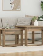 vidaXL Комплект кафе маса 2 бр. Дъб 50 x 52 x 42 см
