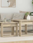 vidaXL Комплект кафе маса 2 бр. Сонома дъб 50 x 52 x 42 см