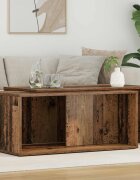 vidaXL Комплект кафе маса 2 бр. Старо дърво 90 x 48 x 40 см