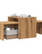 vidaXL Комплект кафе маси дъб сонома 100x48x40 см инженерно дърво