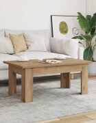 vidaXL Комплект кафе маси дъб сонома 100x60x42 см инженерно дърво