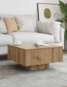 vidaXL Комплект кафе маси дъб сонома 60x60x315 см инженерно дърво